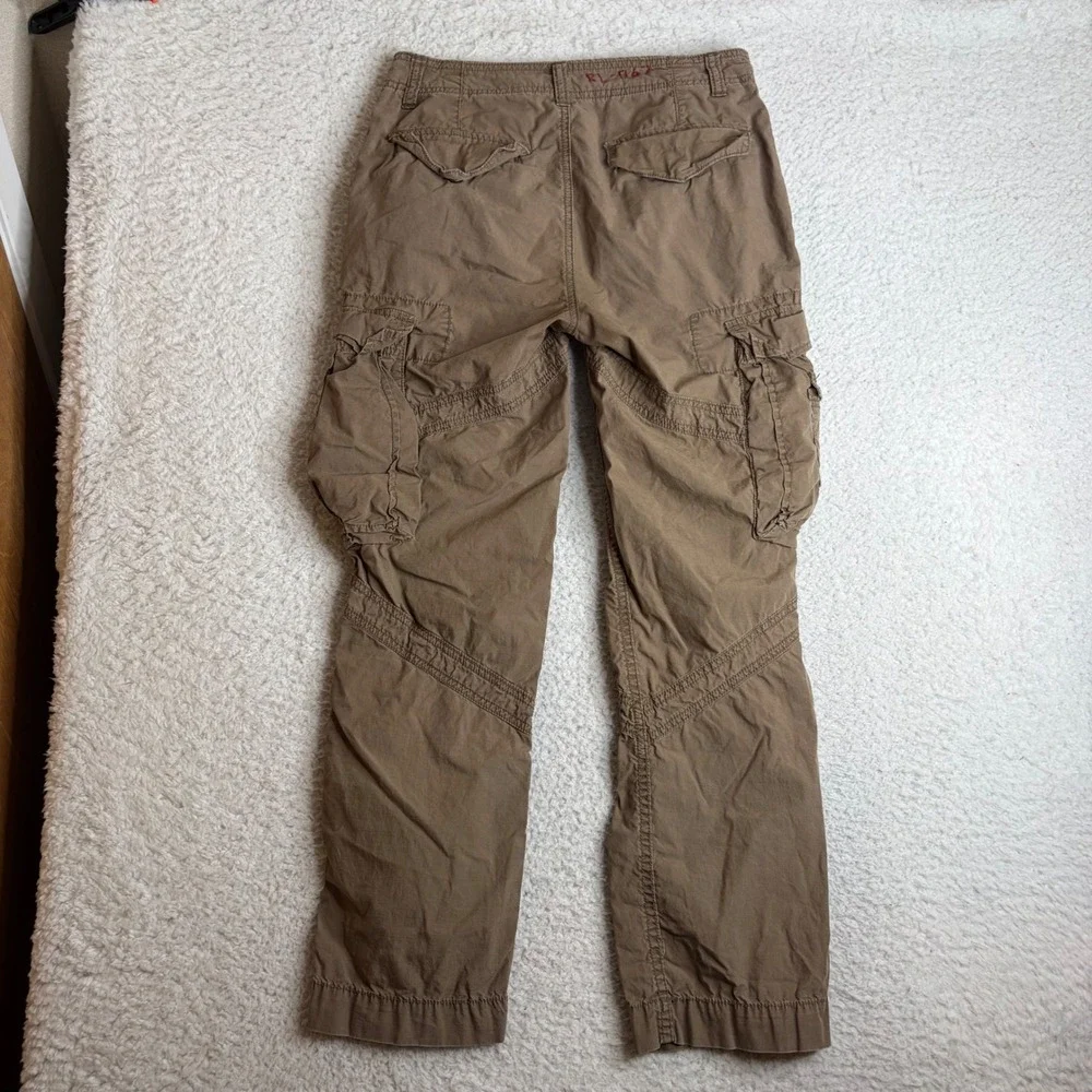 Polo Ralph Lauren Surplus Fit Cargo Pants Brown Ripstop Paratrooper Mens 29x28